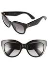 Kate Spade 'sharlots' 52mm Sunglasses - Shiny Black
