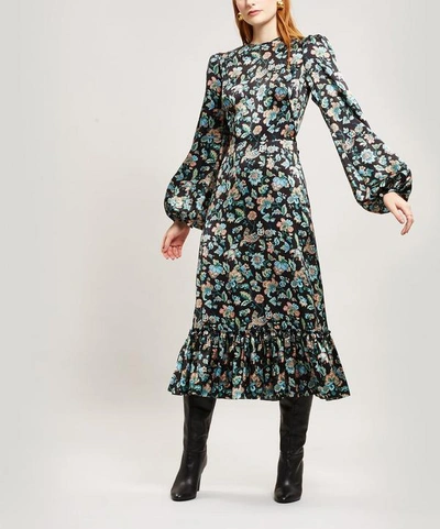 The Vampire's Wife Belle Liberty Print Silk Dress In Belgravia