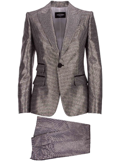 Dsquared2 Suit In Silver