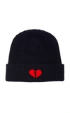 THE ELDER STATESMAN SUMMER EMBROIDERED RIBBED CASHMERE BEANIE,730000