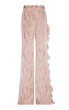 ALEXIS IZAMI RUFFLED PAISLEY FLARED PANTS,762565