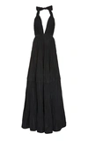 ALEXIS TRESSA FIT-AND-FLARE PLISSE GOWN,762627