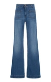RED VALENTINO WIDE LEG JEANS,763176
