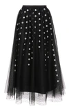 RED VALENTINO EMBROIDERED TULLE SKIRT,763216
