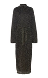 Nanushka Canaan Belted Lurex Dress In Black