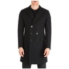 NEIL BARRETT MEN'S DOUBLE BREASTED COAT OVERCOAT  SKINNY FIT,PBCA245ZM073 1 48