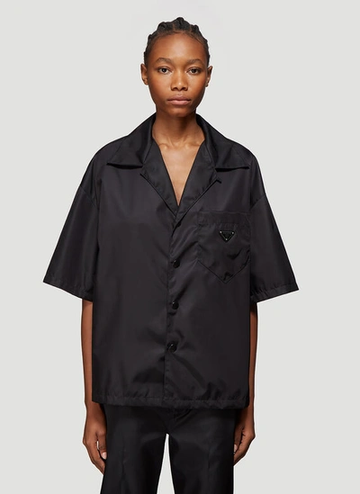 Prada Nylon Gabardine Shirt In Black | ModeSens