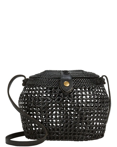 Faithfull The Brand Paloma Crossbody Basket Bag In Black