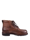 Tom Ford Cromwell Leather Hiking Boot In Brown
