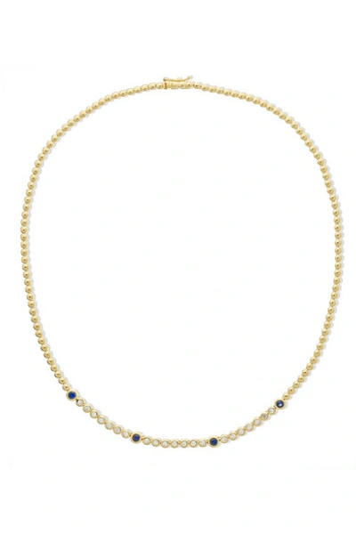 Jennifer Meyer 18-karat Gold, Diamond And Sapphire Necklace