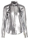 HELMUT LANG Metallic Velvet Shirt