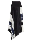 3.1 PHILLIP LIM / フィリップ リム Asymmetric Pleated Colorblock Skirt