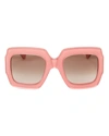 GUCCI Oversized Pink Rectangle Sunglasses,GG0178S-007