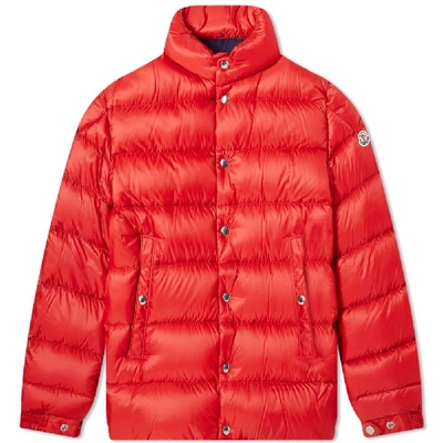 Moncler Piriac Slim-fit Quilted Shell Down Jacket In Red