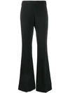 P.a.r.o.s.h Flared Trousers In Black