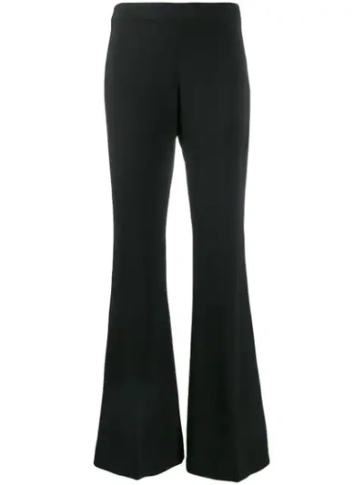 P.a.r.o.s.h Flared Trousers In Black