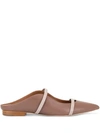 Malone Souliers Maureen Pointy Toe Flat In Beige