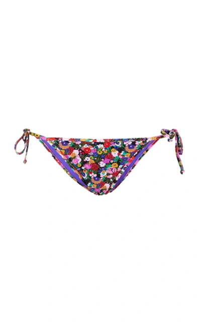 La Doublej Printed Bikini Bottoms In Granny