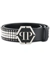 PHILIPP PLEIN PHILIPP PLEIN 铆钉腰带 - 黑色