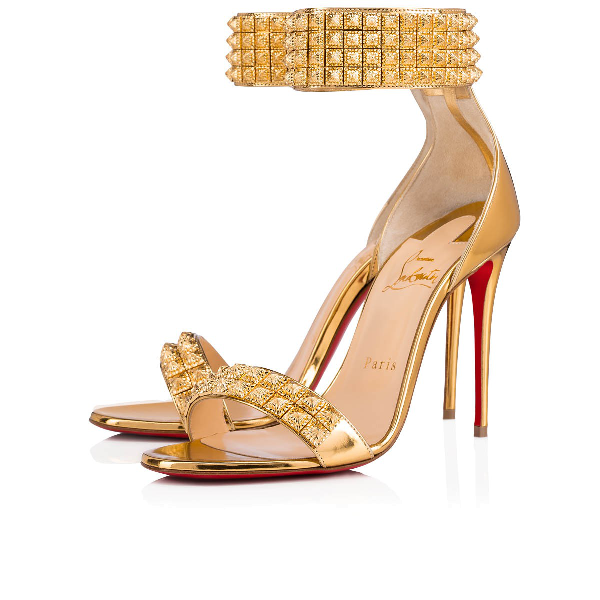 gold christian louboutin