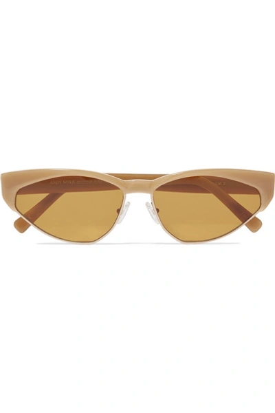 Andy Wolf Volta Cat-eye Acetate And Gold-tone Sunglasses In Neutral