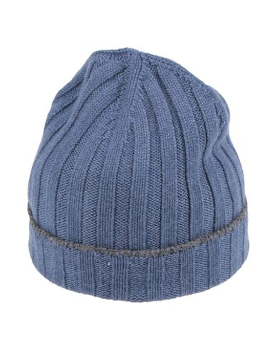 Brunello Cucinelli Hat In Slate Blue