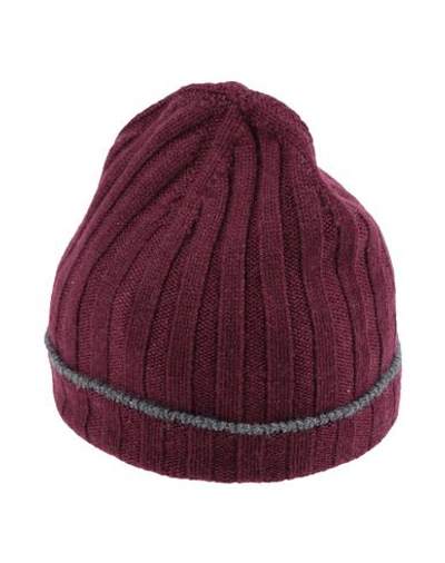 Brunello Cucinelli Hats In Deep Purple