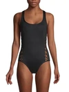 La Blanca Swim Tied & True One-piece Swimsuit In Black