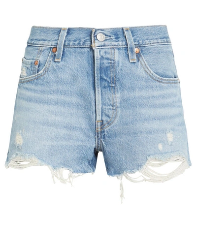 Levi's 501 Luxor Distressed Denim Shorts In Light Wash Denim