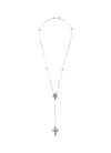 EMANUELE BICOCCHI Cross pendant ball station sterling silver necklace