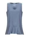 Brunello Cucinelli Top In Slate Blue