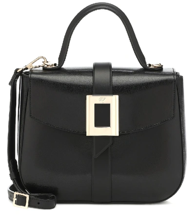 Roger Vivier Beau Vivier Smooth Calf Leather Top-handle Shoulder Bag In Black