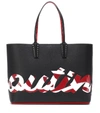 CHRISTIAN LOUBOUTIN CABATA LOGO LEATHER TOTE,P00403850