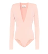 ALEXANDRE VAUTHIER STRETCH JERSEY BODYSUIT,P00388968