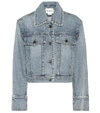 COLOVOS CROPPED DENIM JACKET,P00401162