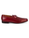 Corthay Cannes Leather Loafers In Redrubis