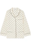 VALENTINO PRINTED SILK CREPE DE CHINE SHIRT