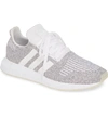 Adidas Originals Swift Run Sneaker In White/ White/ Core Black