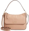 KATE SPADE JACKSON STREET - COLETTE LEATHER SATCHEL - BEIGE,PXRU8826