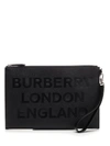 BURBERRY BURBERRY PRINTED ZIPPED CLUTCH BAG