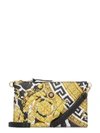 VERSACE QUILTED LEATHER CLUTCH,10987197