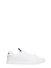 DSQUARED2 EVOLUTION TAPE SNEAKERS IN WHITE LEATHER,10987846