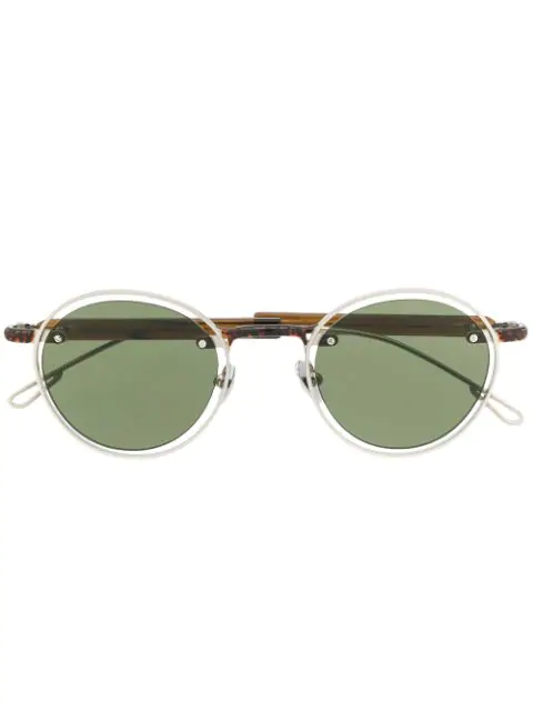 Jacquemus Le Meunier Round Acetate And Metal Sunglasses In Brown | ModeSens