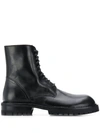 ANN DEMEULEMEESTER LACE-UP ARMY BOOTS