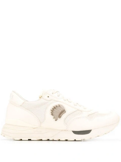Visvim Lace-up Trainers In Ivory