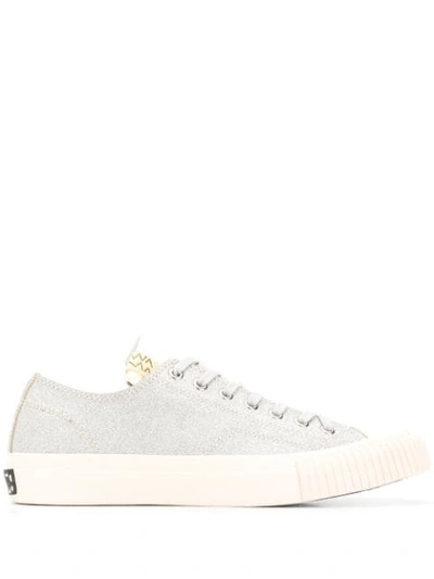 Visvim Low Top Trainers In Silver