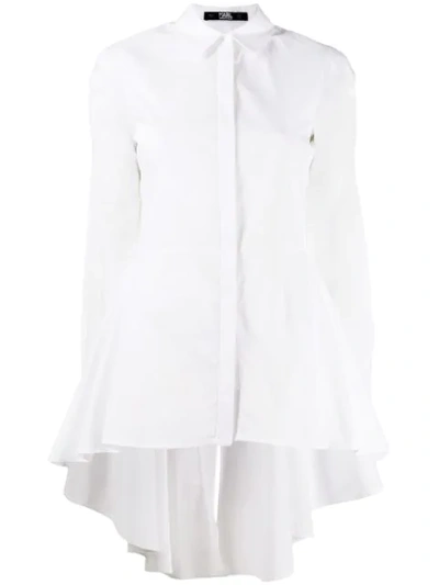 sequin mini birthday dress Lemaire Asymmetrical Shirt Dress Aluminium main image 0