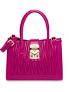 MIU MIU MIU MIU MATELASSÉ TOP HANDLE BAG - 粉色