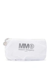 MM6 MAISON MARGIELA MM6 MAISON MARGIELA LOGO CLUTCH BAG - 白色