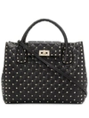 VALENTINO GARAVANI VALENTINO VALENTINO GARAVANI ROCKSTUD TOTE - 黑色